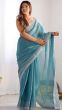 Sea Green Jimmy Choo Saree