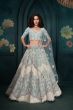 Light Pink Printed Cotton Anarkali Suit