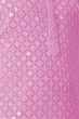 Pink Embroidered Kids Cotton Kurta