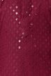 Maroon Embroidered Kids Cotton Kurta