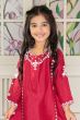 Red Silk Kurti Set