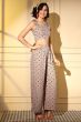 Beige Printed Crepe Co-ord Set