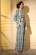 Green Printed Crepe Co-ord Set