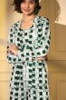 Green Printed Crepe Co-ord Set