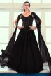 Black Georgette Indowestern Gown