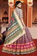 Pink Dola Silk Printed Lehenga Set