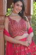 Vibrant Pink Patola Print Jacquard Lehenga Choli