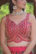 Vibrant Pink Patola Print Jacquard Lehenga Choli