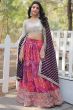 Multicolor Sequins Embroidered Georgette Lehenga Set