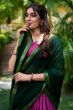 Magenta Pink Silk Lehenga.