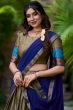 Ash Grey Silk Lehenga.