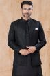 Black Art Silk Kurta