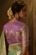 Pistachio Green Silk Light Weight Saree
