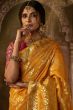 Yellow Silk Light Weight Saree