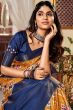 Turmeric Yellow Printed Satin Light Weight Saree