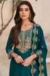 Green Embroidered Suit Silk Set