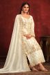 White Viscose Salwar Kameez