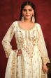 White Viscose Salwar Kameez
