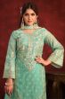 Sea Green Viscose Salwar Kameez