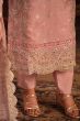 Salmon Peach Viscose Salwar Kameez
