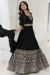 Black Silk Anarkali Suit