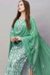 Green Cotton Printed Kurta Set