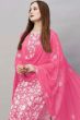 Pink Cotton Printed Kurta Set