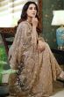 Golden Designer Party Wear Georgette Sharara Suit 