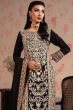 Black Embroidered Georgette Palazzo Suit