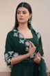 Green Heavy Embroidered Anarkali Suit