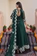 Green Heavy Embroidered Anarkali Suit