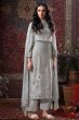 Grey Printed Cotton Salwar Suits 