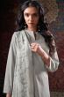 Grey Printed Cotton Salwar Suits 