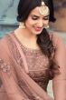 Misty Rose Embroidered Anarkali Suit