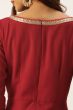 Red Art Silk Embroidered Anarkali Suit