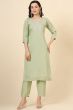 Pastel Green Silk Salwar Kameez