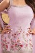 Light Pink Georgette Embroidered Sharara Suit
