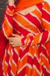 Orange Georgette Digital Printed Anarkali Suit 