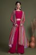 Pink Indowestern Set With Stylish Koti