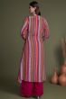 Pink Indowestern Set With Stylish Koti