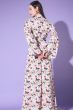 White Floral Printed Crepe Co-ord Set