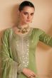 Olive Green Designer Salwar Suit