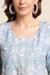 Powder Blue Kurti With Embroidery