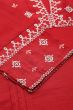 Red Color Embroidered Short Kurti