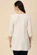 White Color Embroidered Short Kurti