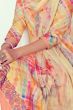 Peach Pure Cotton Multicolor Salwar Suit With Digital Print