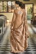 Brown Cotton Pakistani Embroidered Salwar Kameez