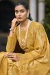 Yellow Cotton Pakistani Embroidered Salwar Kameez