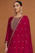 Maroon Silk Trouser Suit