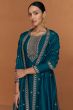 Blue Silk Trouser Suit